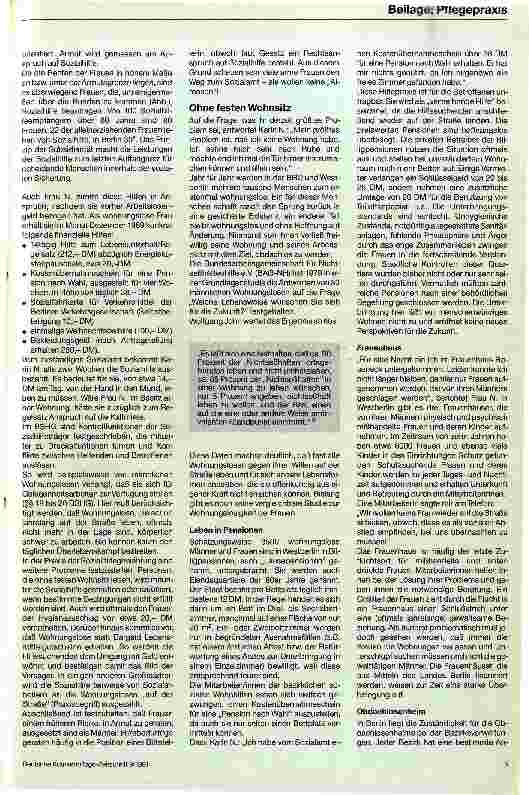 Vorschauseite 4: Wohnungslosigkeit alleinstehender Frauen Am Beispiel von Karin N. aus Berlin (West)