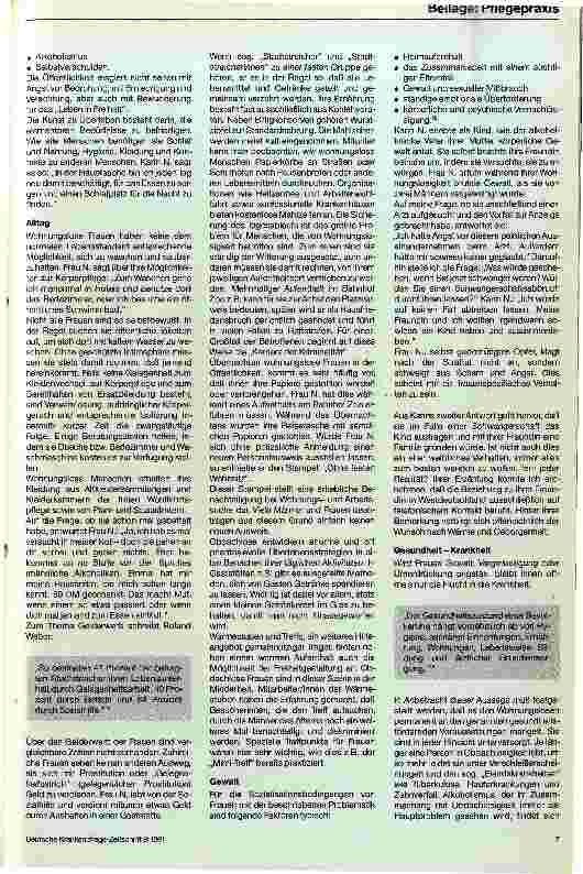 Vorschauseite 6: Wohnungslosigkeit alleinstehender Frauen Am Beispiel von Karin N. aus Berlin (West)