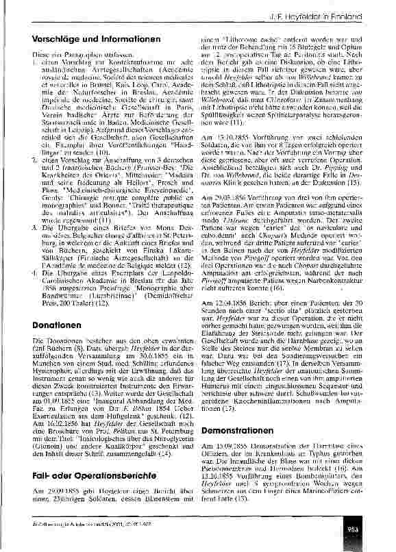 Vorschauseite 3: Ein Komet am finnischen Ärztefirmament: Johann Ferdinand Heyfelder als Mitglied der Finnischen Ärztegesellschaft