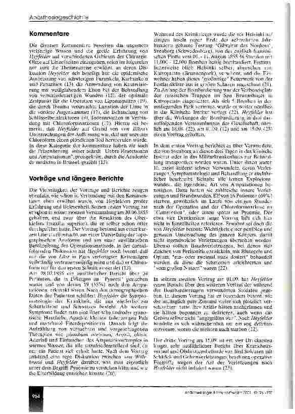 Vorschauseite 4: Ein Komet am finnischen Ärztefirmament: Johann Ferdinand Heyfelder als Mitglied der Finnischen Ärztegesellschaft