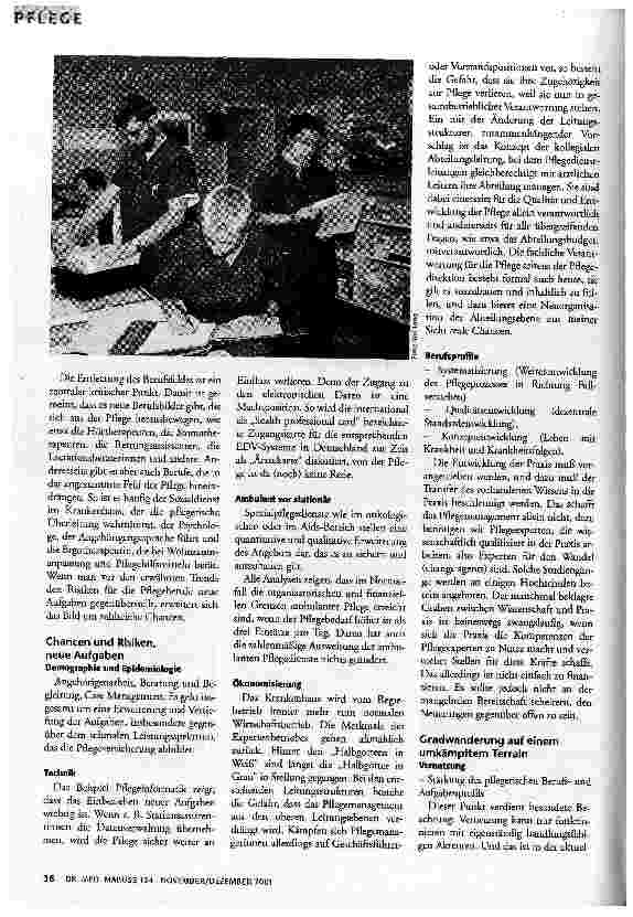 Vorschauseite 3: Professionalisierung der Pflege Bloße Statusaufwertung oder bessere Betreuung Pflegebedürftiger?