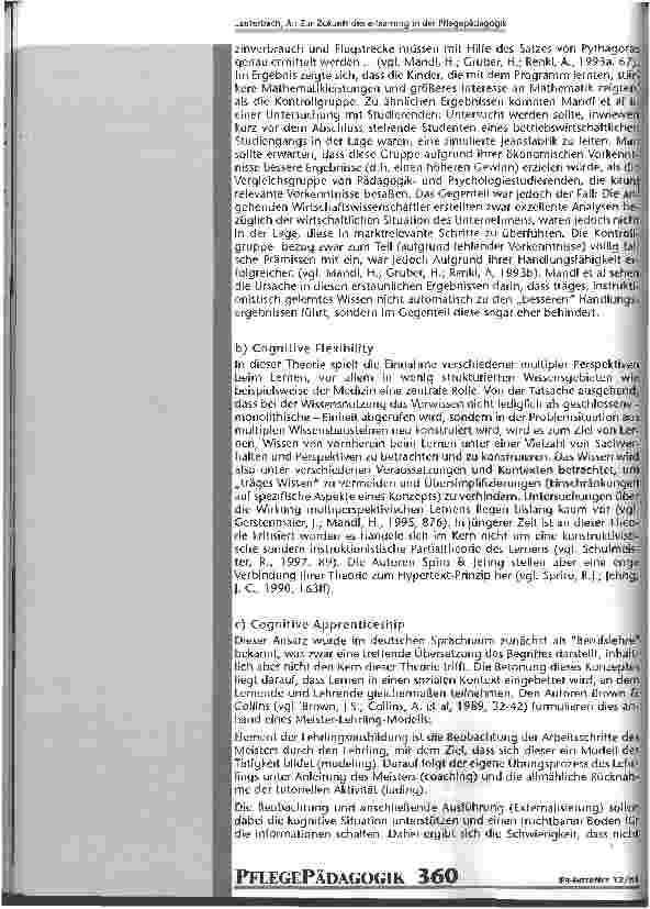 Vorschauseite 5: Zur Zukunft des e-learning in der Pflegepädagogik Abschlussbericht des Projektes Lernwelten 2001