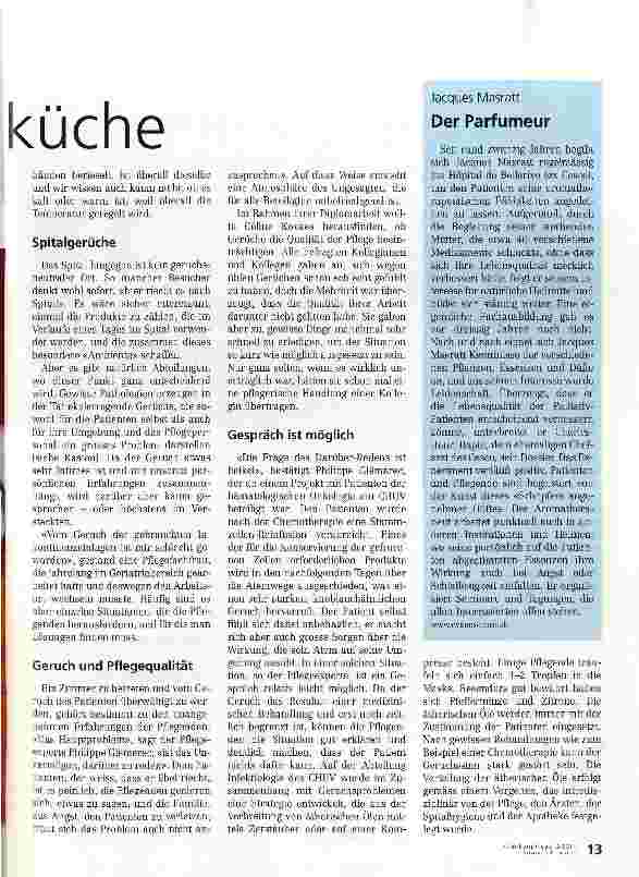 Vorschauseite 2: Gerüche in der PflegeHilfe aus der Pflanzenküche