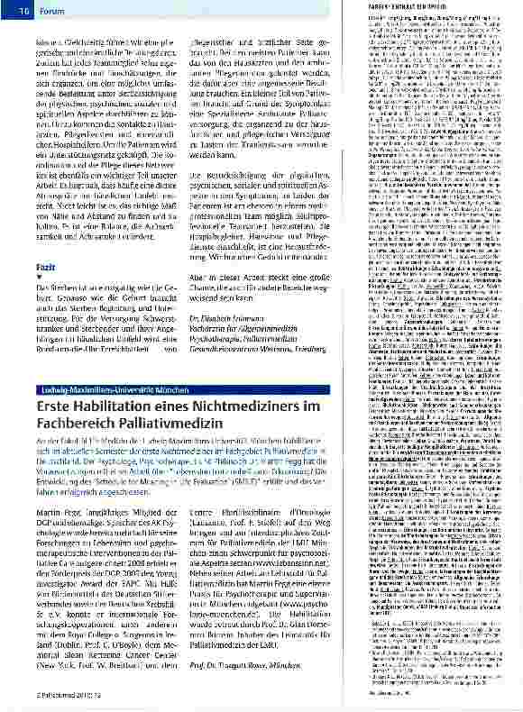 Vorschauseite 3: Ambulante Palliativversorgung