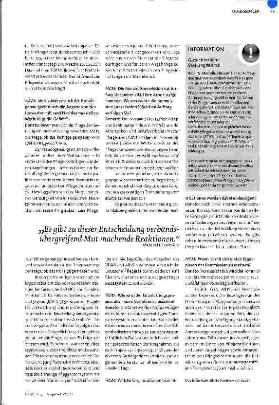 Vorschauseite 2: INTERVIEW MIT MARCELLUS BONATOFaires und aussagekräftiges Messsystem entwickeln