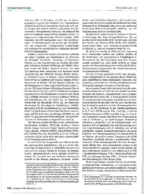 Vorschauseite 4: Entwicklung der Reha-Therapiestandards der Deutschen Rentenversicherung für die Rehabilitation von Patienten mit Schlaganfall in der Phase D
