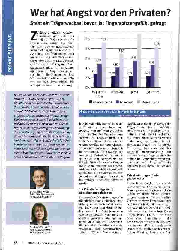 Vorschauseite 1: Wer hat Angst vor den Privaten?