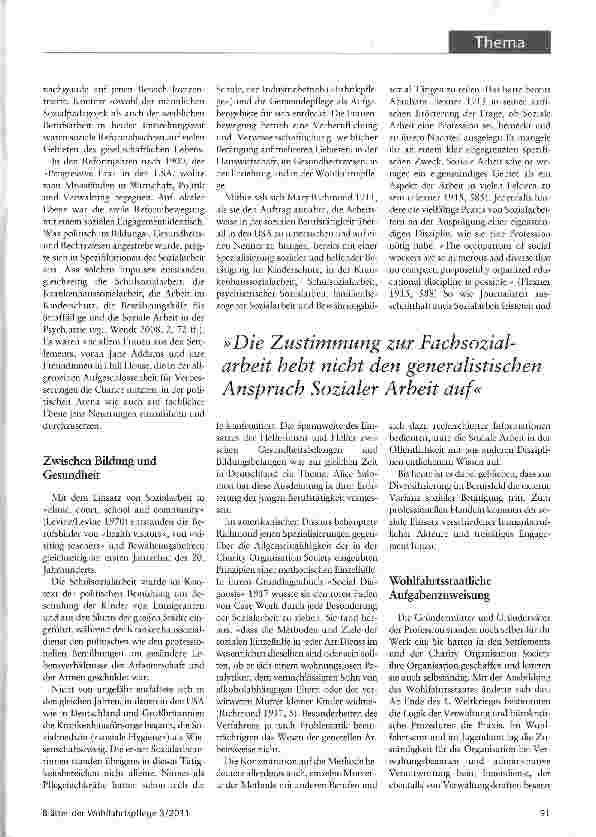 Vorschauseite 2: Die soziale Profession: Einheit in Vielfalt