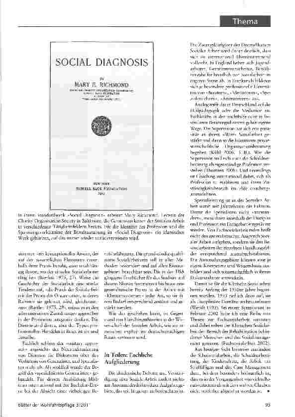 Vorschauseite 4: Die soziale Profession: Einheit in Vielfalt