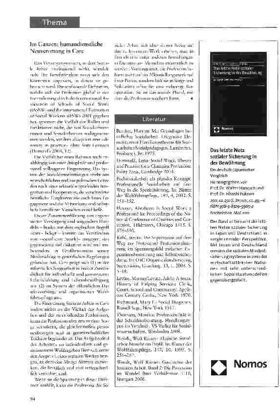 Vorschauseite 5: Die soziale Profession: Einheit in Vielfalt