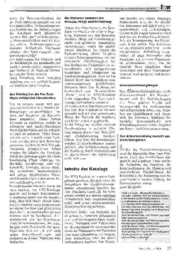 Vorschauseite 2: Die Zertifizierung von KrankenhäusernEine Chance, gute Qualität im Gesundheitswesen nachzuweisen