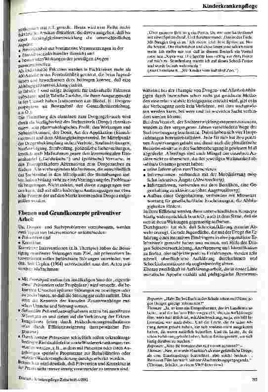 Vorschauseite 3: Drogenund Suchtprävention Verhaltensänderung zwischen Neugier und Verteufelung?