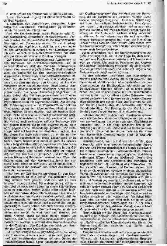 Vorschauseite 2: Die Krankenhausseelsorge