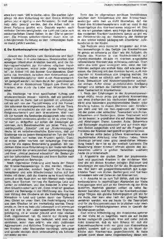 Vorschauseite 4: Die Krankenhausseelsorge