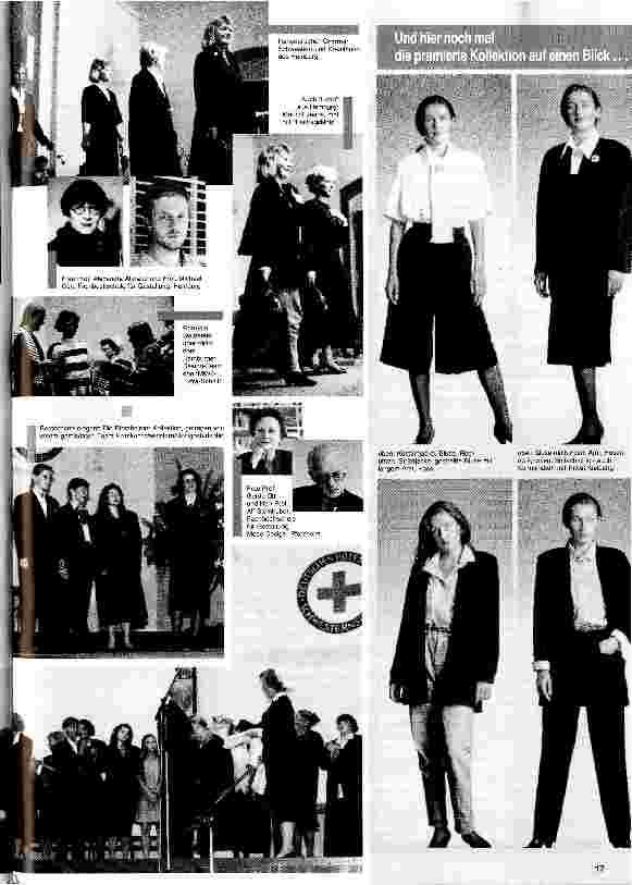Vorschauseite 4: Rotkreuzschwestern küren ihre neue Image-Kleidung Ohne Haube - mit selbstbewußtem Chic