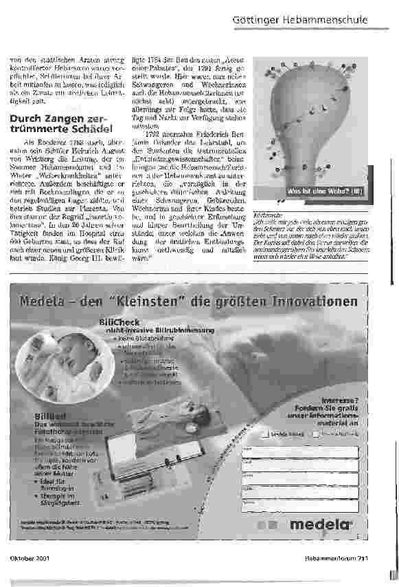 Vorschauseite 2: GEWISSENHAFT UND VORSICHTIG TRACKTIRN250 JAHRE GÖTTINGER HEBAMMENSCHULE