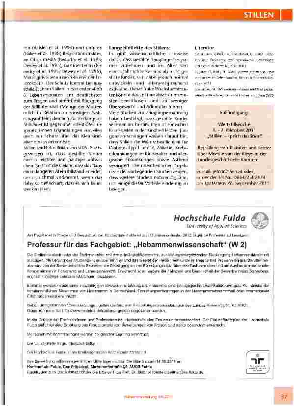 Vorschauseite 2: STILLEN - natürliche Gesundheitsförderung