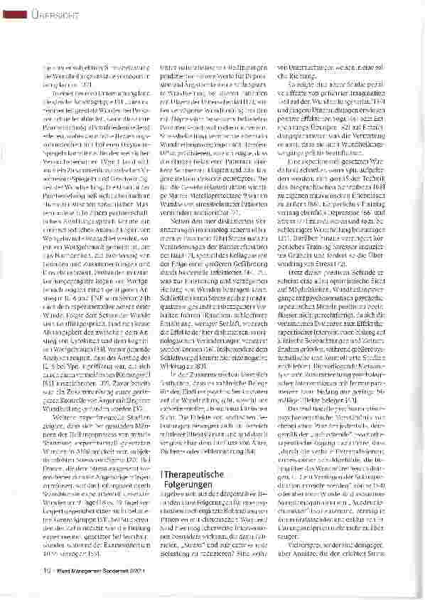 Vorschauseite 3: Psychosomatik und die chronische Wunde