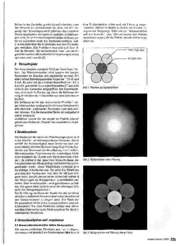 Vorschauseite 2: Experimenteller Computertomograf für Lehre und Forschung Teil 6: Erfahrungen und Ergebnisse