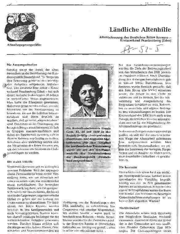 Vorschauseite 1: Ländliche Altenhilfe