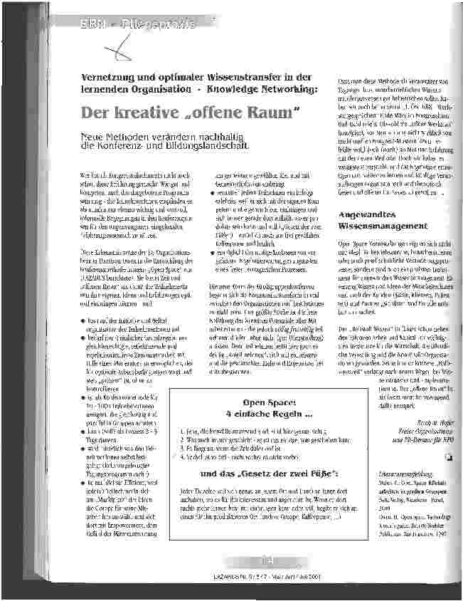 Vorschauseite 1: Der kreative offene Raum