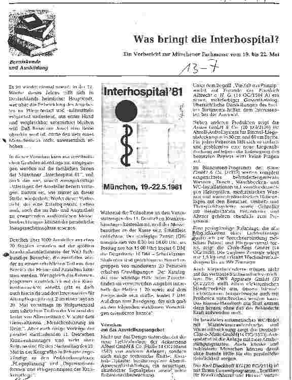 Vorschauseite 1: Was bringt die Interhospital?