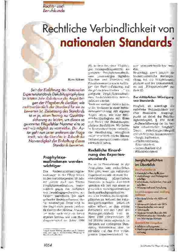 Vorschauseite 1: Rechtliche Verbindlichkeit von nationalen Standards