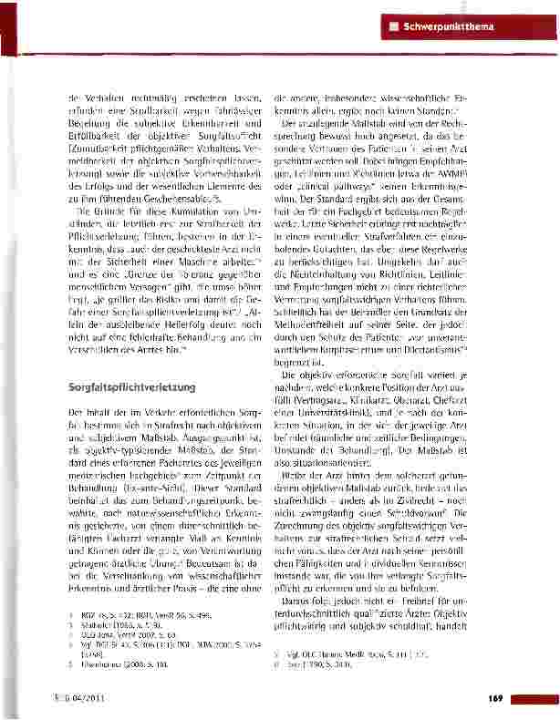 Vorschauseite 2: Strafrechtliche Sanktionierung ärztlicher Kunstfehler