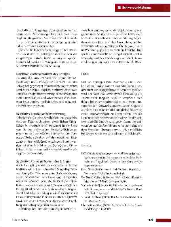 Vorschauseite 6: Strafrechtliche Sanktionierung ärztlicher Kunstfehler
