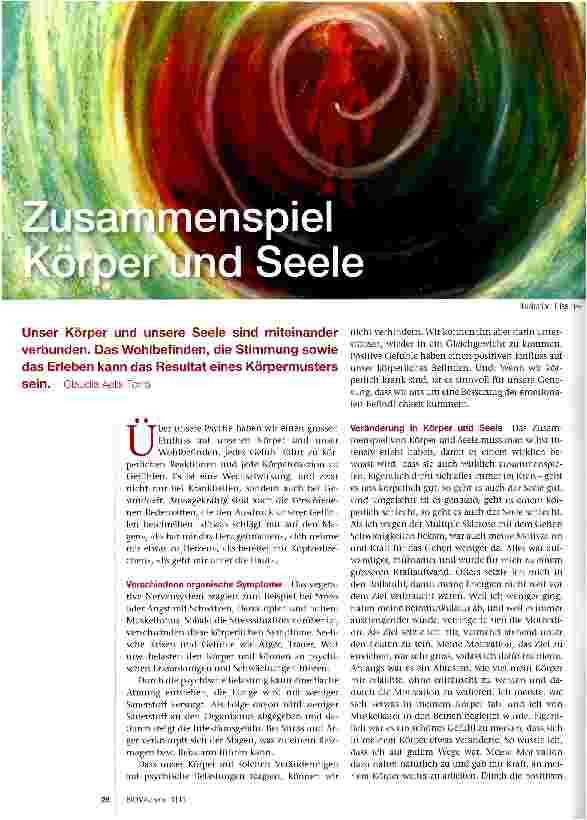 Vorschauseite 1: Zusammenspiel Körper und Seele