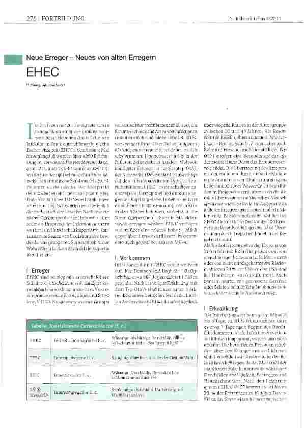 Vorschauseite 1: EHEC