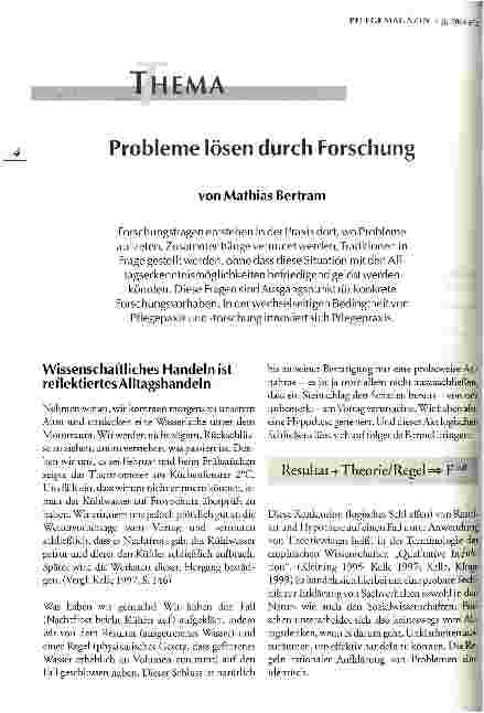 Vorschauseite 1: Probleme lösen durch Forschung