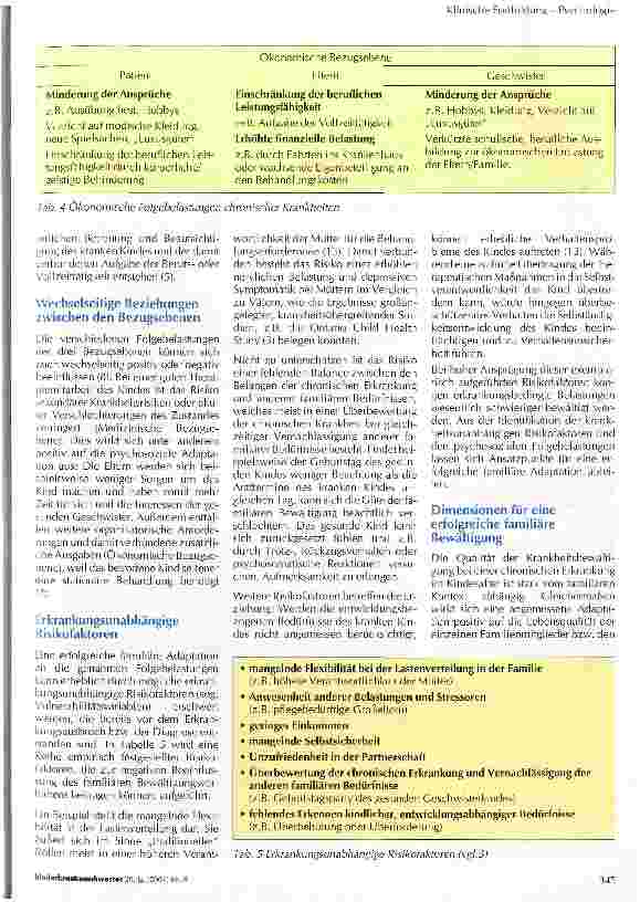 Vorschauseite 3: Psychosoziale Adaptation und Compliance bei chronischen Erkrankungen im Kindesalter