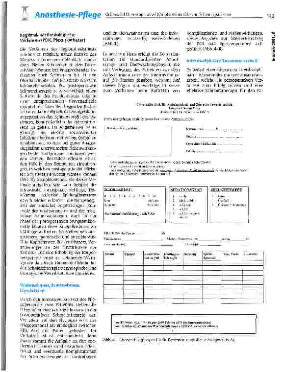 Vorschauseite 3: Postoperative Symptomkontrolle von Schmerzpatienten