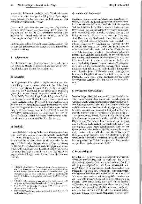 Vorschauseite 3: Gewalt in der Pflege Juristische Verantwortung und Verantwortlichkeit der Pflegekraft und der Pflegeeinrichtung