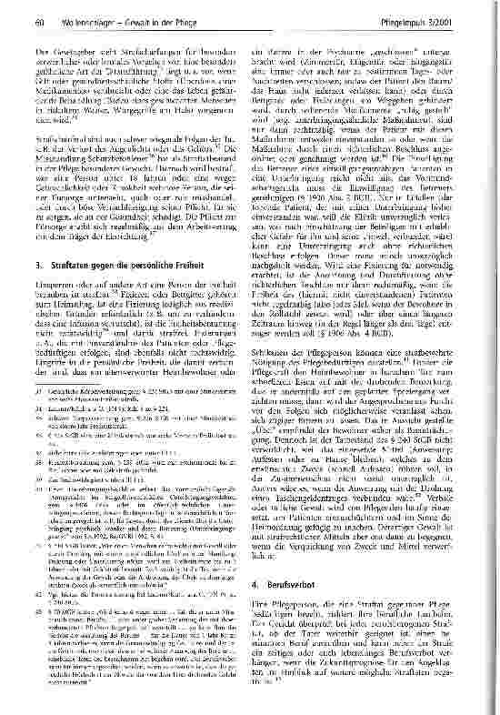 Vorschauseite 5: Gewalt in der Pflege Juristische Verantwortung und Verantwortlichkeit der Pflegekraft und der Pflegeeinrichtung