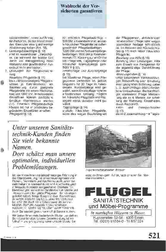 Vorschauseite 4: Absicherung der Pflegebedürftigkeit