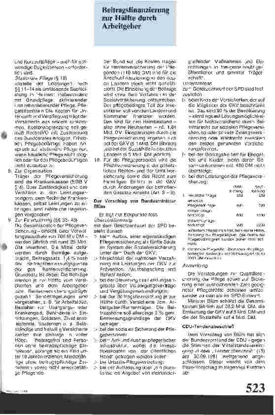 Vorschauseite 5: Absicherung der Pflegebedürftigkeit