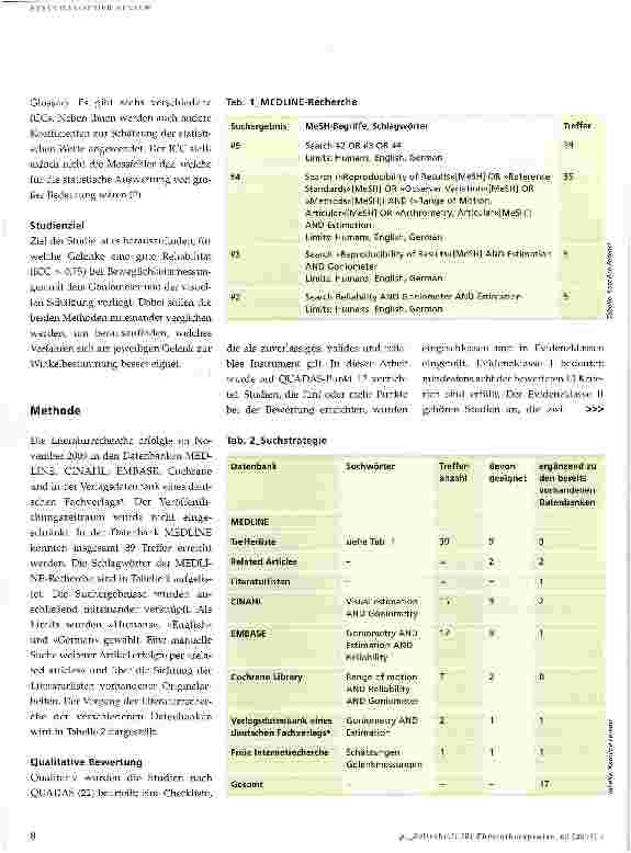 Vorschauseite 3: Wie zuverlässig sind Beweglichkeitsmessungen an Extremitätengelenken?