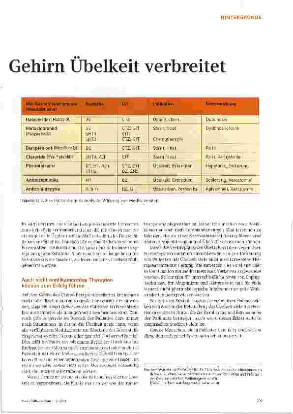 Vorschauseite 2: Mir ist schlecht! - Wenn das Gehirn Übelkeit verbreitet