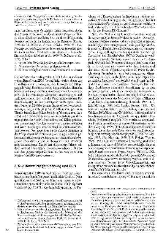 Vorschauseite 3: Evidence-based Nursing - missing link zwischen Forschung und Praxis