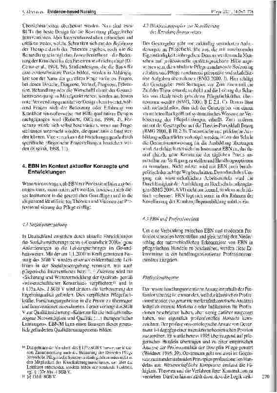 Vorschauseite 4: Evidence-based Nursing - missing link zwischen Forschung und Praxis