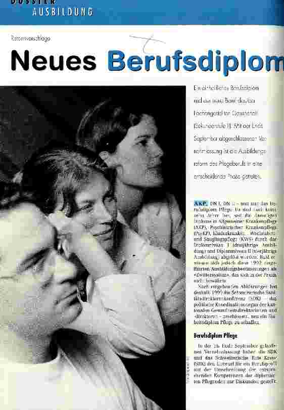 Vorschauseite 1: Neues Berufsdiplom und neue Berufslehre