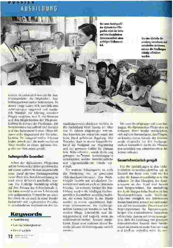 Vorschauseite 3: Neues Berufsdiplom und neue Berufslehre