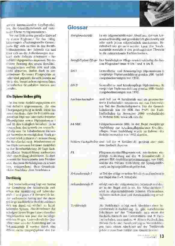 Vorschauseite 4: Neues Berufsdiplom und neue Berufslehre