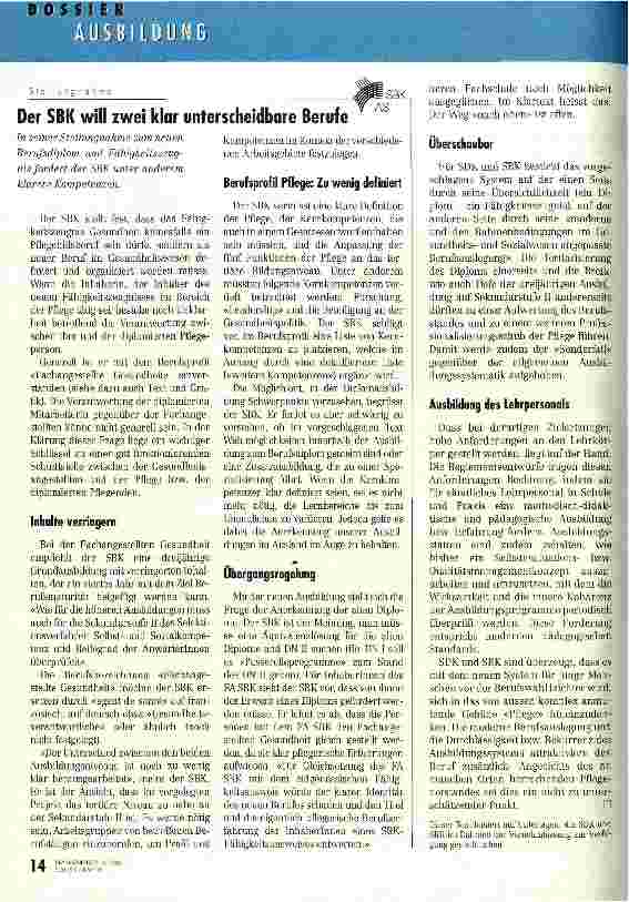 Vorschauseite 5: Neues Berufsdiplom und neue Berufslehre