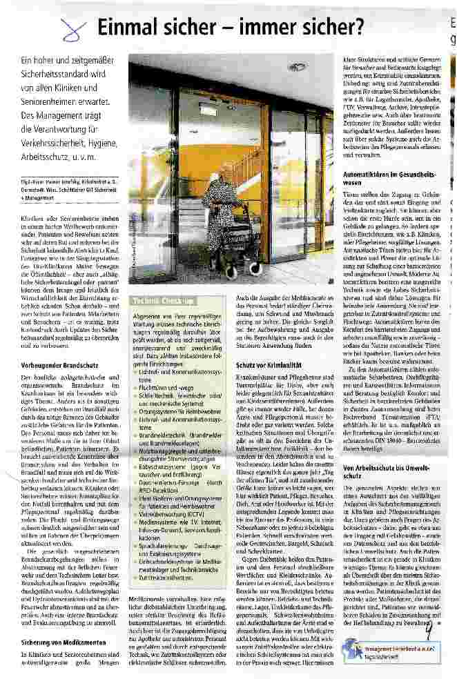 Vorschauseite 1: Einmal sicher - immer sicher?