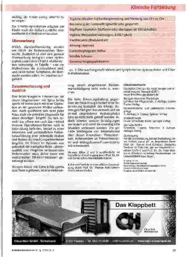 Vorschauseite 6: Fetal chirurgische Intervention am Beispiel Spina bifida aperta