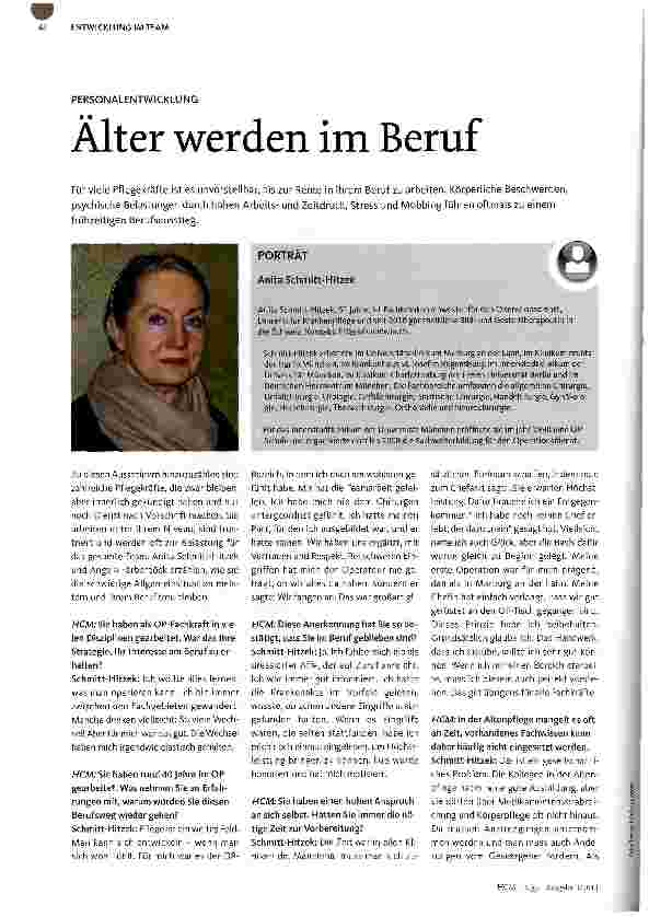 Vorschauseite 1: PERSONALENTWICKLUNGÄlter werden im Beruf