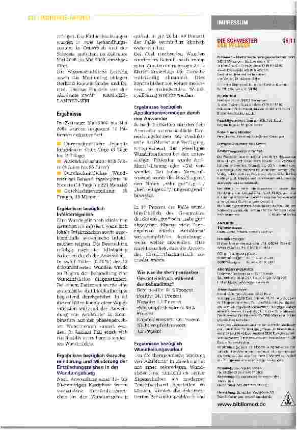 Vorschauseite 3: Studie: ActiMaris® wirksam bei Behandlung chronischer Wunden